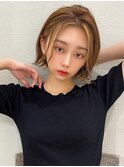 LallYou　錦糸町　シアーカラーゆるふわ無造作パーマショート