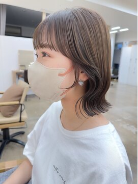 サンドシーン(sand scene) 20代30代40代丸みショートボブマッシュ前下がりレイヤー