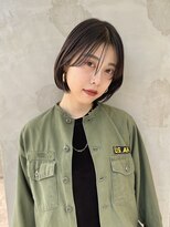 ビュートリアム 南青山(BEAUTRIUM)&nbsp;切りっぱなしボブ シースルーバング 顔周りレイヤー