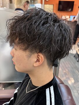 銀座マツナガ 浅草店 人気ツイストスパイラルパーマ/マッシュ/アップバング爽やか