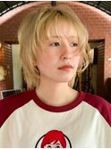 ハイライトカラーレイヤーカットケアブリーチインナーハイライト