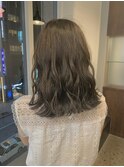【WISTERIA】切りっぱなしロブ外ハネロブグレージュブルージュ