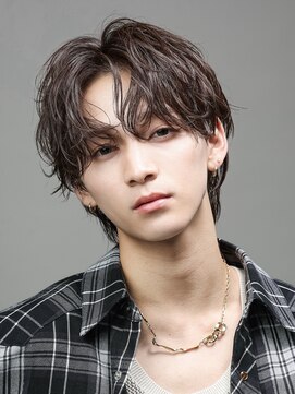 リップス 表参道店(LIPPS) 【カルマパーマ×センターパートウルフ】メンズパーマ