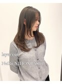 小顔レイヤーカットミディアムレイヤーレイヤーロング【日本橋】