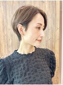大人ショート/前髪なしショート/ハンサムショート/ショートボブ