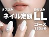 定額LLコース11,000円【オフ込】韓国ネイルワンホンネイル【3時間】
