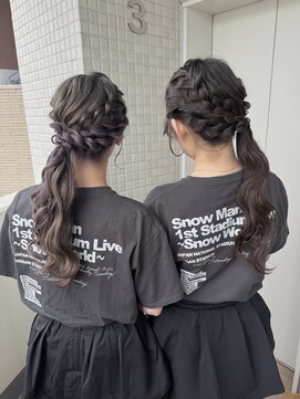 オッジバイケンジ(oggi by KENJE) サイドポニーテール/ヘアアレンジ/ひふみ