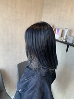 トリコ(ToricO)&nbsp;インナーカラー　インナーグレー　ブルーブラック　ダブルカラー