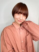 カバーヘア ブリス 川口(COVER HAIR bliss)&nbsp;大人可愛いぱっつん前髪丸みショートウルフp1川口20代30代40代