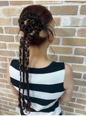 ヘアセット/ヘアアレンジ/ポニーテール/アップアレンジ/カチモリ