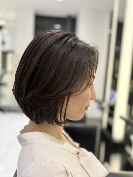 エアー 銀座タワー(AIR) 前髪長めボブ 内巻き レイヤーボブ