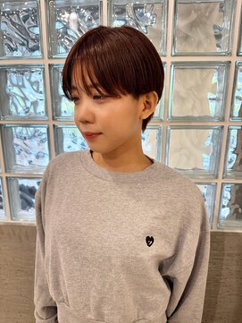 イマ 名駅店(ima) マッシュショートと明るめレッドブラウン