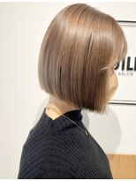 ギルド 東久留米店(GUILD) 透明感たっぷりベージュボブ
