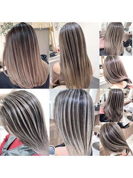 海外風ハイコントラストバレイヤージュ