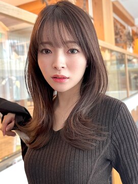 ロビー 表参道(ROBBY) ミディアムレイヤーカット/20代30代40代/顔周りカットワンカール