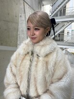 バイユアオウンフラワーズコロンカバ(buy your own flowers : kava)&nbsp;結婚式お呼ばれ◎カチモリタイトシニヨンで韓国風リボンアレンジ