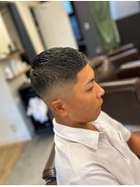 クフィア メンズヘアー カンポ 難波店(CUFFIA MEN'S HAIR CAMPO)&nbsp;コンマパングセンター分けマンバンヘアおしゃれ坊主短髮