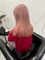 グラム 呉羽店(gram) ブリーチ1回で作るピンクベージュロング