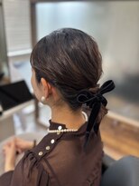 ヘアーアンドメイク ルシエル(hair&make Luxiel)&nbsp;静かな気品をまとう☆リボンアレンジ