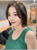 多毛さん向け切りっぱなしボブ