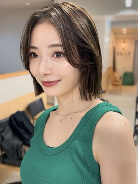 サンド ミュウ 横浜店(sand mieu) 多毛さん向け切りっぱなしボブ