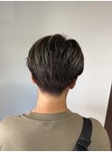 メンズカット/ブルーブラック/メンズパーマ/スペインカール