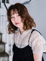 ヘアークラフト(Hair Craft)&nbsp;ゆるふわパーマ×ミディアムレイヤー【岡山】ミディアムパーマ