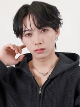 ガウディ 池袋店(Gaudi) メンズカット×フェザーパーマ×センターパート