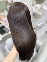 アール 横浜(R) 【MOKO】ワンカラーで艶々ブラウン/髪質改善トリートメント