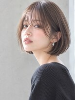 オラボ(olabo)&nbsp;透け感シースルーバングのコンパクトミニボブ