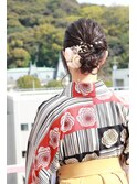 【卒業おめでとう】ヘアアレンジ、着付け