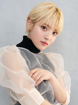 アース 三軒茶屋店(HAIR&MAKE EARTH) 三軒茶屋_レディース_ショート_ハイトーン_ブリーチ_小顔_カット