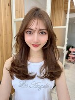 アフロートリノ(AFLOAT Leino)&nbsp;韓国ヘア　ワンカールヘア　シースルーバング　顔まわりカット