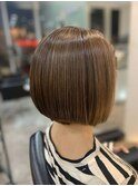 ハイライトカラー/ボブ/アースカラー/30代40代50代