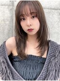 ナチュラル顔まわりレイヤーカット stylist 江上伸也