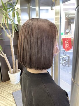 リッシュ 東松戸店(RISHE) ワンレンボブ＋ベージュ系カラー