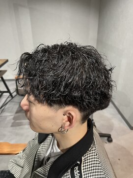 スウェル 柏店(Swell) ハイライト/マッシュパーマ/ウルフ/アッシュブラック/柏/MEN'S