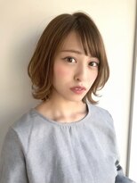 ハローバイシー 仙台(Hello by Sea)&nbsp;韓国風レイヤーボブ/前髪カット/ピンクブラウン[仙台]