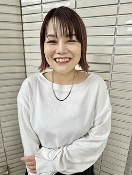 レ セゾン(Les Saisons) つや髪くすみピンクベージュ*切りっぱなしボブ【大宮】