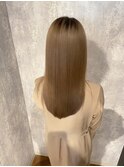 髪質改善*ロングレイヤーグレーベージュ*美髪【Zina船橋】