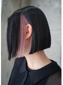 色っぽボブ 切りっぱなしボブ　似合わせカット ミニボブ