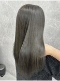 オリーブグレージュ/髪質改善☆ブリーチなし【小山田繭】