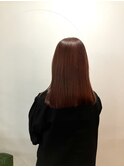 切りっぱなしミディアム．ピンクベージュ