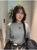 【KASUMI天神美容室】ミディアムレイヤー　透明感カラー