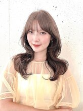 ヘアラウンジ ビーチ 青山 外苑前(hair lounge BEACH) ふんわりくびれレイヤーカットミルクティーベージュ