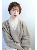 ショート暗めカラーグランマッシュデザインカラー20代30代40代