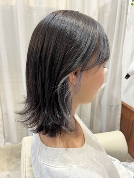  ボブ、インナーカラー