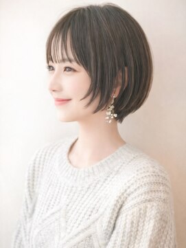 ルエ(rue) 大人可愛いマッシュショートボブウルフカット黒髪◎30代40代50代