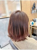 大人可愛いピンクブラウンカラー♪