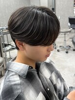 エルマーク 松山(L-MARK) マッシュヘア/黒髪/メンズカット/men's/フェザーパーマ